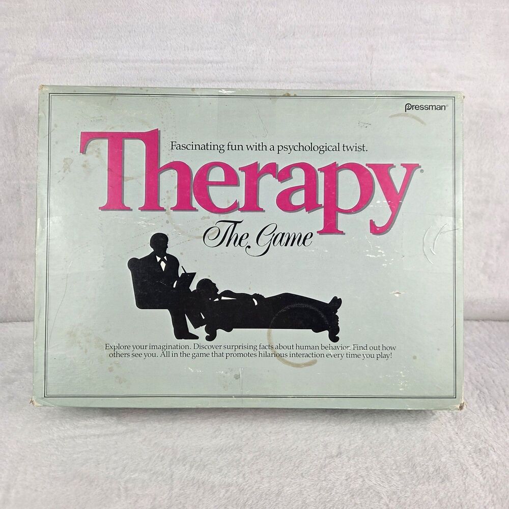 Vintage 1986 Therapy The Game Pressman COMPLETE Psychological Board Game